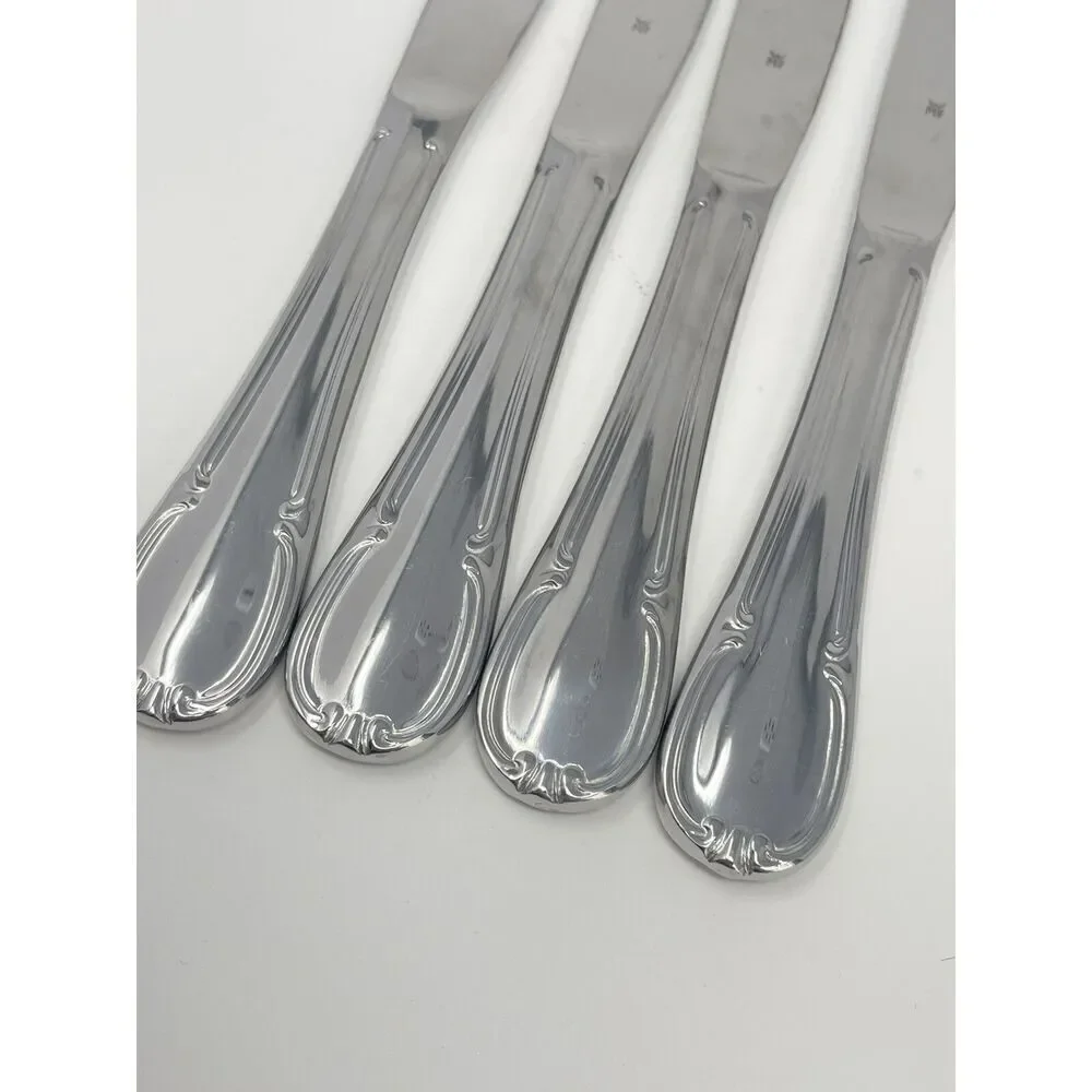 Wmf Cromargan Dorset Barock Glossy Modern Hollow Dinner Knife 8.5” Set Of 4